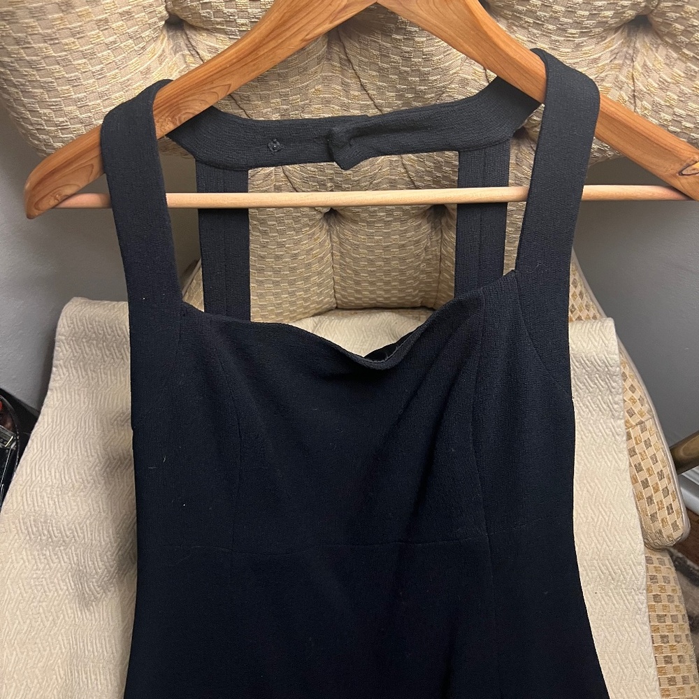 Chanel Black Wool Mini Dress